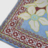 Brun scarf med blommönster