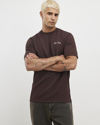 Brun Slim Fit Slinky Ame Saint T-shirt