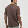 Brun slim fit-T-shirt