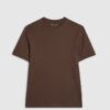 Brun slim fit-T-shirt