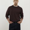 Brun slim fit-tröja