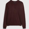 Brun slim fit-tröja