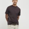 Brun T-shirt med normal passform