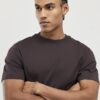 Brun T-shirt med normal passform