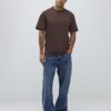 Brun T-shirt med normal passform Brun T-shirt med normal passform