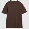 Brun T-shirt med normal passform Brun T-shirt med normal passform