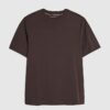Brun T-shirt med normal passform
