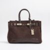 Brun totebag i imitationsmocka