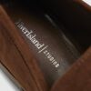 Bruna loafers i imitationsmocka med silverdetaljer