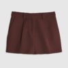 Bruna strukturerade skräddarsydda shorts