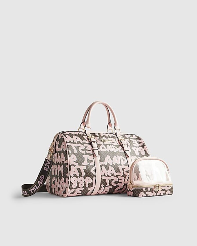 Brunt monogram Graffiti Barrell Bag-paket