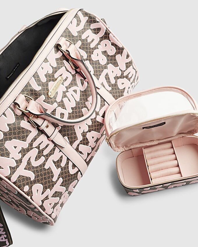 Brunt monogram Graffiti Barrell Bag-paket