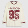 Cream New York City 95 långärmad topp