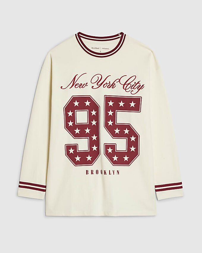 Cream New York City 95 långärmad topp