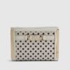 Cream Polka Dot Foldout Purse