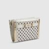 Cream Polka Dot Foldout Purse