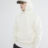 Cream Regular Fit långärmad hoodie