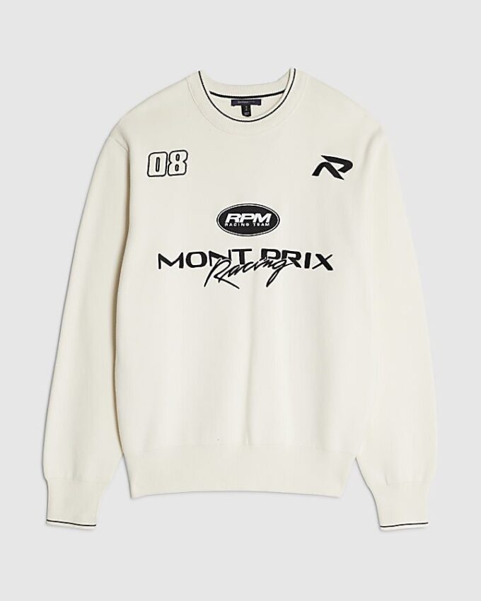 Cream Regular Fit Montprix stickad tröja