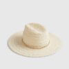Creamfärgad spetsfedora