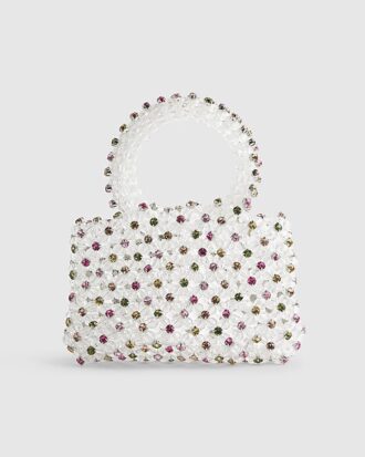 Flerfärgad clutchväska med strass