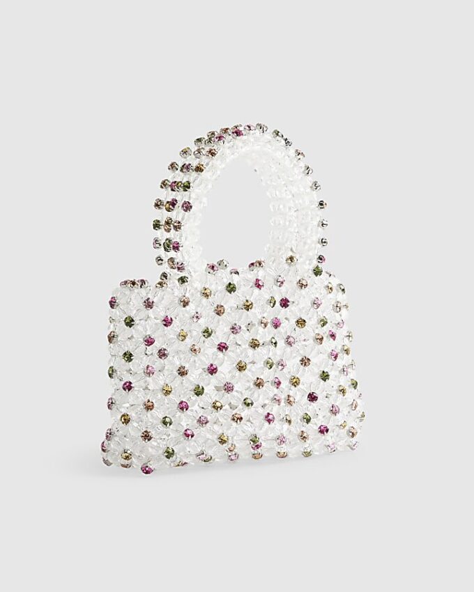 Flerfärgad clutchväska med strass