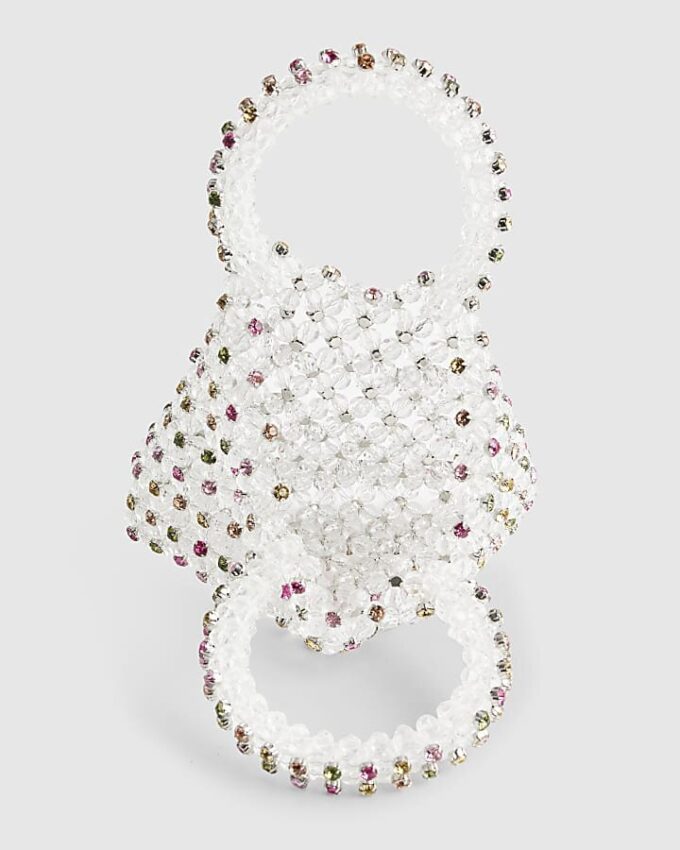 Flerfärgad clutchväska med strass