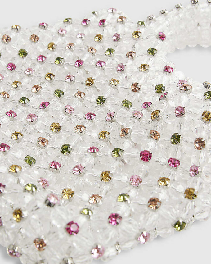 Flerfärgad clutchväska med strass