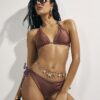 Flerfärgad vändbar bikinitopp