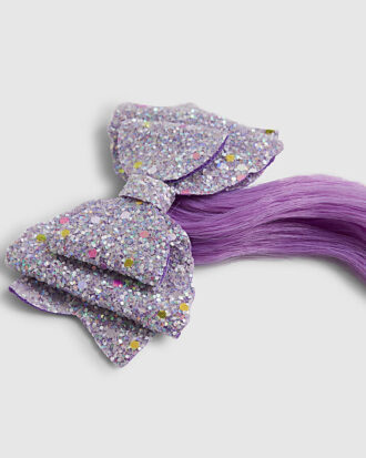Flickor Flerfärgat glitterrosett av konsthår