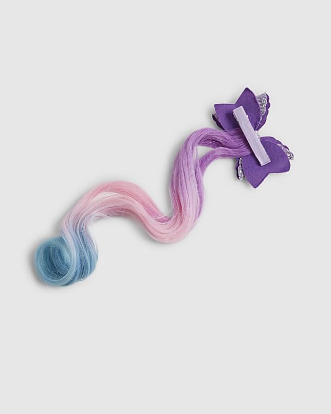 Flickor Flerfärgat glitterrosett av konsthår