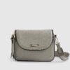 Grå crossbody-väska med dragkedja