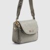 Grå crossbody-väska med dragkedja