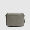 Grå crossbody-väska med dragkedja