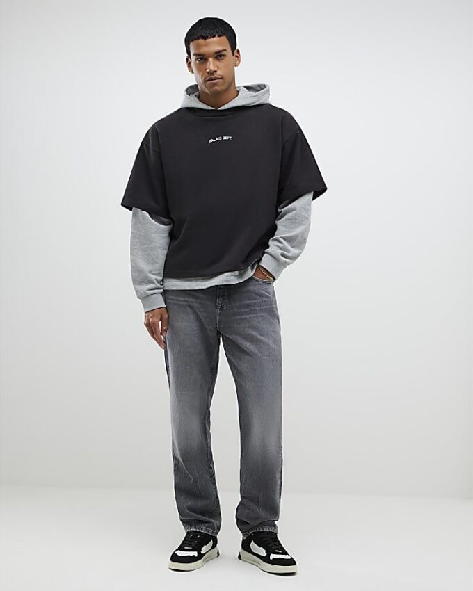 Grå jeans med raka ben Grå jeans med raka ben