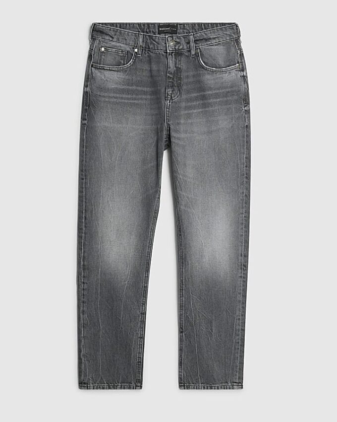 Grå jeans med raka ben Grå jeans med raka ben