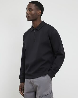 Grå Luminis-polotröja i oversized-modell