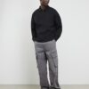 Grå Luminis-polotröja i oversized-modell Grå Luminis-polotröja i oversized-modell