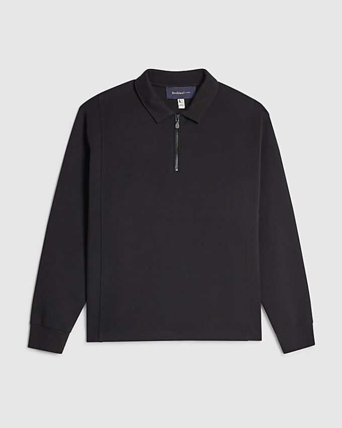 Grå Luminis-polotröja i oversized-modell Grå Luminis-polotröja i oversized-modell