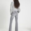 Grå midhög flared jeans