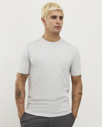 Grå muskelpassad T-shirt