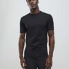 Grå muskelpassformad 3-pack T-shirt