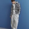 Grå oversized hoodie med japansk drake Grå oversized hoodie med japansk drake