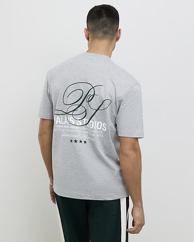 Grå Palais Studios T-shirt med normal passform