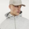 Grå premium oversized hoodie med dragkedja Grå premium oversized hoodie med dragkedja