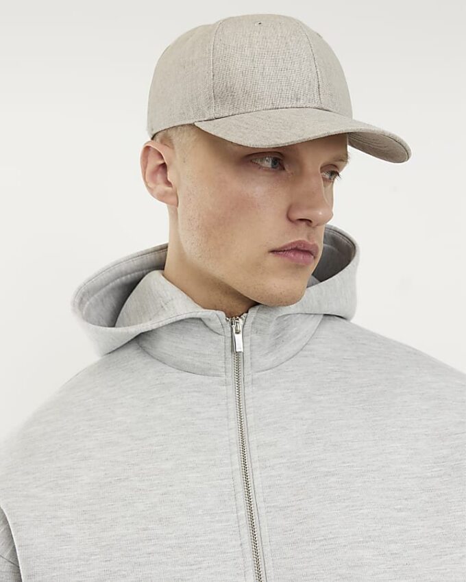 Grå premium oversized hoodie med dragkedja Grå premium oversized hoodie med dragkedja