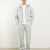 Grå premium oversized hoodie med dragkedja Grå premium oversized hoodie med dragkedja