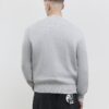 Grå regular fit AR-stickad sweatshirt