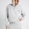 Grå RVR Edition-hoodie med tryck på ryggen