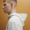 Grå RXR-hoodie med halv dragkedja