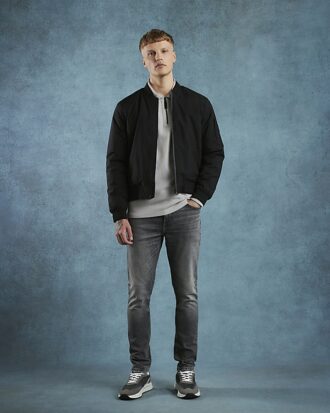 Grå skinny fit-jeans